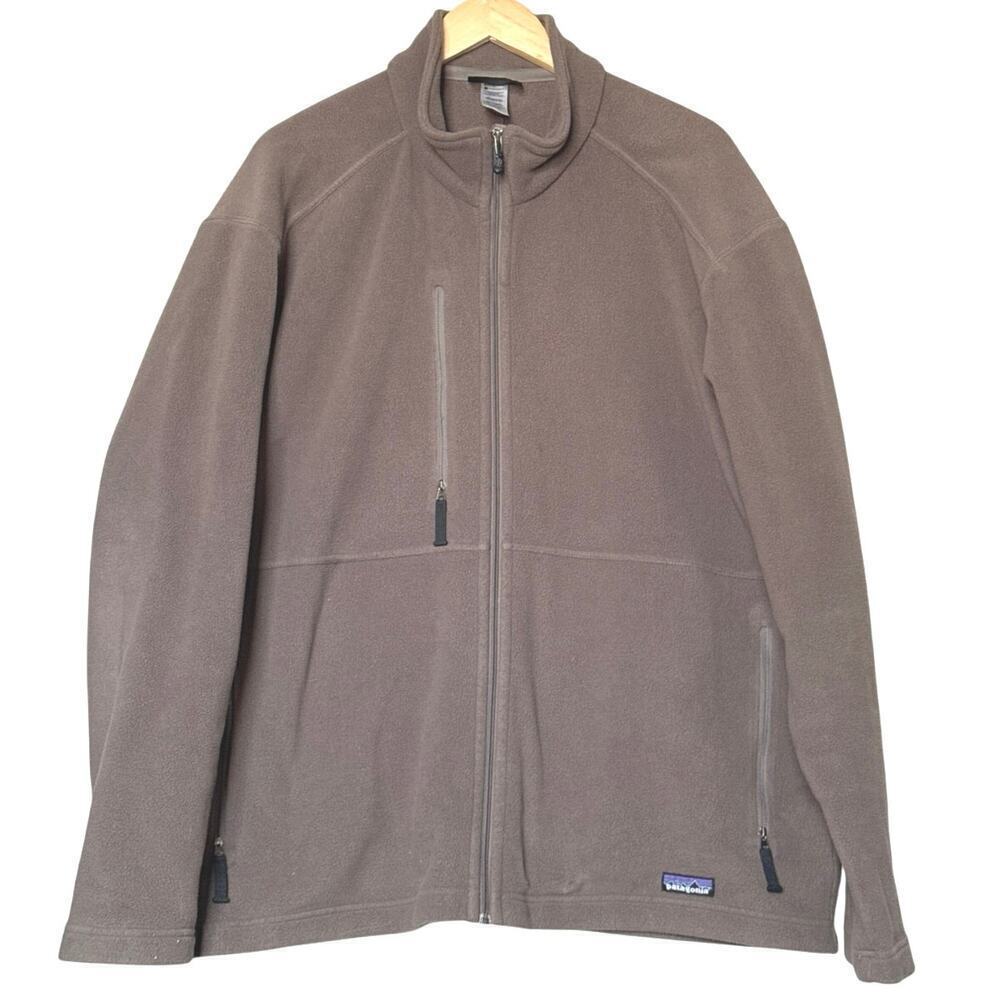 Patagonia Men’s Micro Synchilla Size XL in Brown Full Zip Fleece